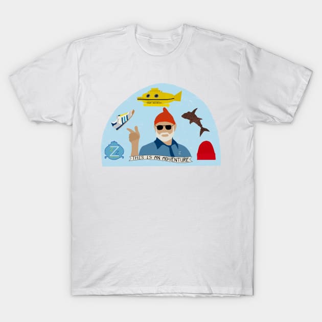 Team Zissou Deep Search T-Shirt by rachaelthegreat